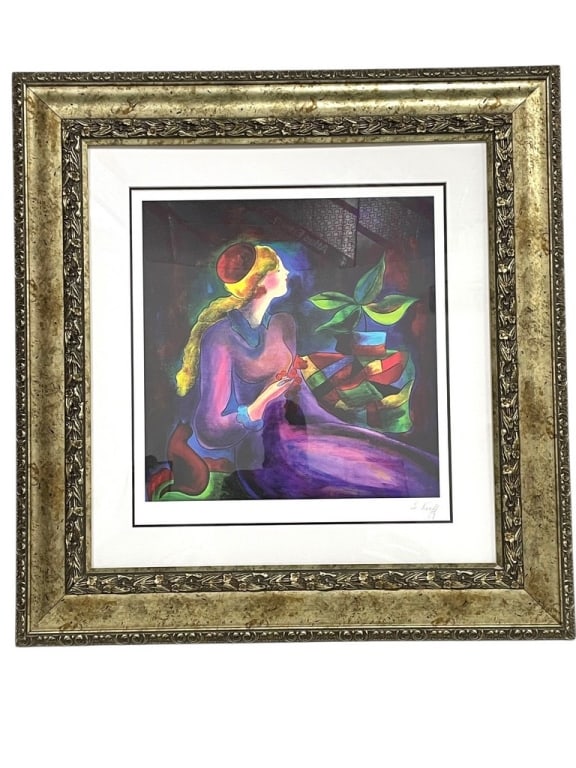 LINDA LE KINFF PASSING TIME W MAX SERIGRAPH 32" (1 of 5)