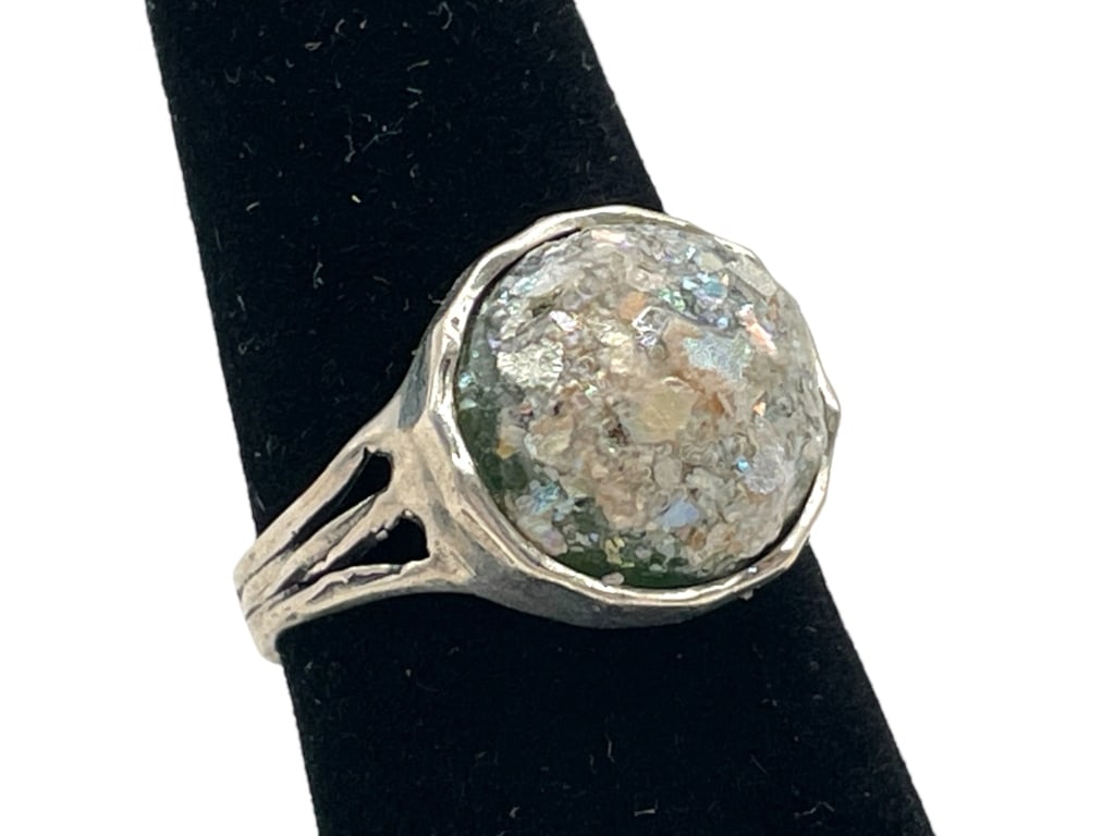 STERLING SILVER RING SZ 7 3.68G (1 of 5)