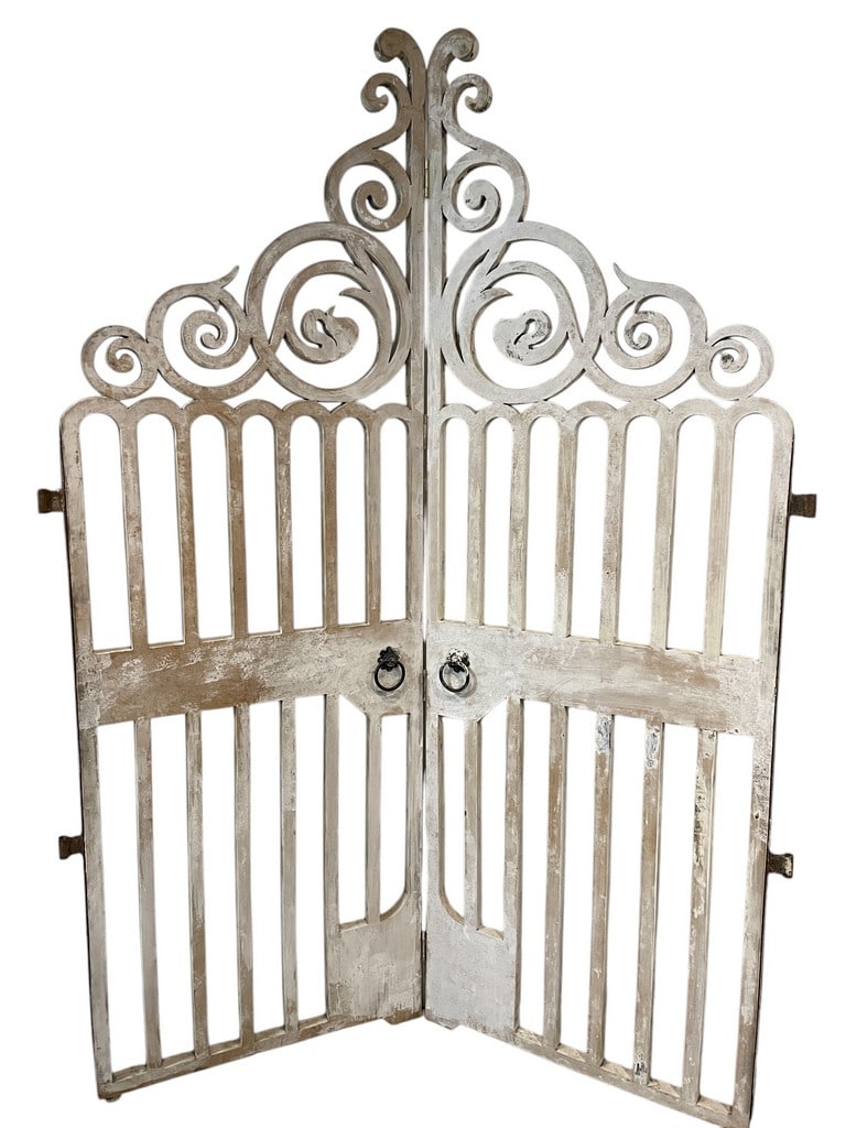 VINTAGE SALVAGE WOOD GARDEN GATE 90" (1 of 8)
