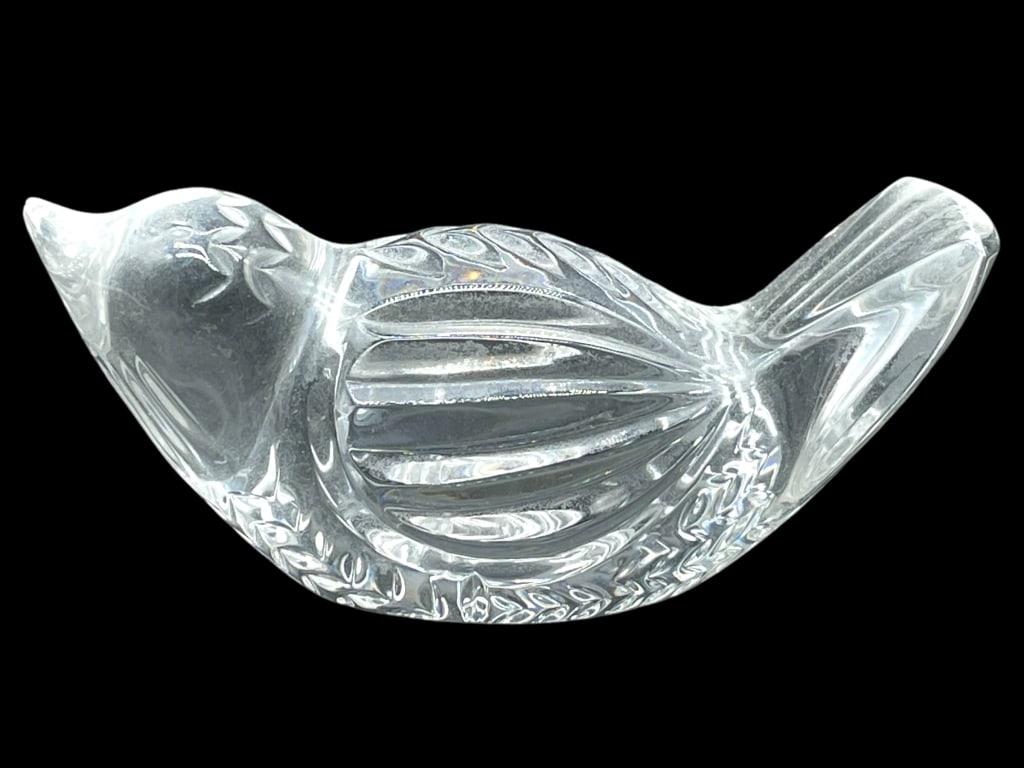 WATERFORD CRYSTAL STYLE BIRD PAPERWEIGHT 4.5" (1 of 6)