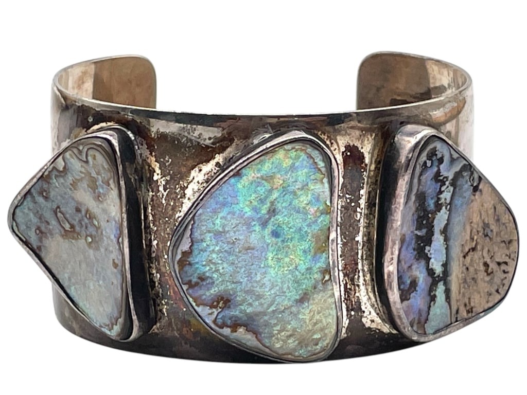 REBECCA COLLINS STERLING & GEMSTONE CUFF 80G (1 of 5)