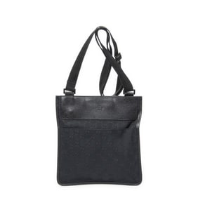 GUCCI FLAT MESSENGER CANVAS SHOULDER BAG
