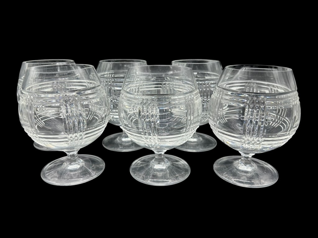SET OF 6 RAPLH LAUREN GLEN PLAID BRANDY SNIFTERS (1 of 5)