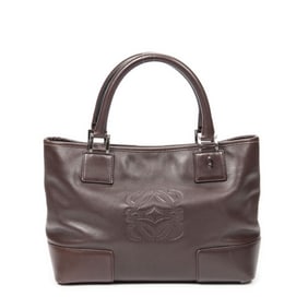LOEWE ANAGRAM OPEN TOTE CALF LEATHER HANDBAG