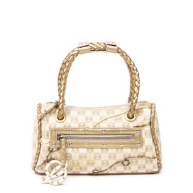 LOEWE BRAIDED HANDLE CANVAS HANDBAG