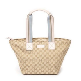 GUCCI WEB TRAPEZE CANVAS SHOULDER BAG