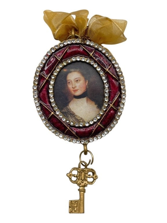 JAY STRONGWATER STYLE JEWELED FRAME ORNAMENT (1 of 4)