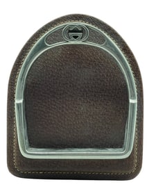 GUCCI HORSE STIRRUP W LEATHER TRINKET DISH 5"