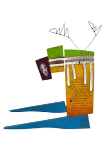 BRIAN ANDREAS MODERN ART ASSEMBLAGE 20"