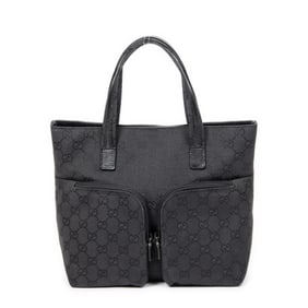 GUCCI DOUBLE POCKET TOTE CANVAS HANDBAG