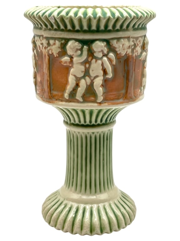 ROSEVILLE DONATELLO CERAMIC PEDESTAL PLANTER 9" (1 of 5)