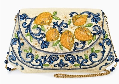 NEW! MARY FRANCES CAPRI LEMONS CROSSBODY