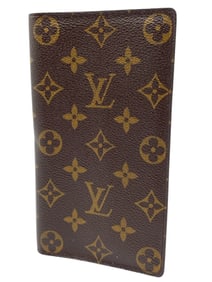 LOUIS VUITTON MONOGRAM BROWN CHECKBOOK WALLET
