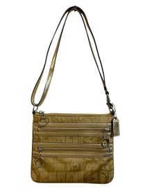 COACH POPPY CANVAS CROSSBODY BAG