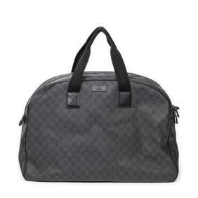 GUCCI LARGE DUFFLE COATED CANVAS TRAVEL BAG