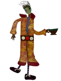 BILL FINKS WHIMSICAL METAL WALL ART 31"