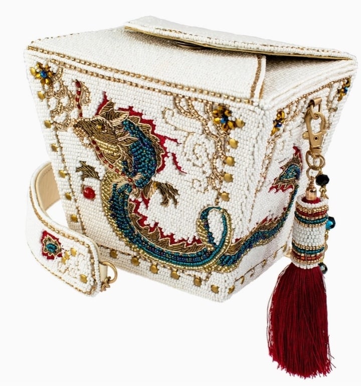 NEW! MARY FRANCES NOBLE DRAGON HANDBAG (1 of 7)