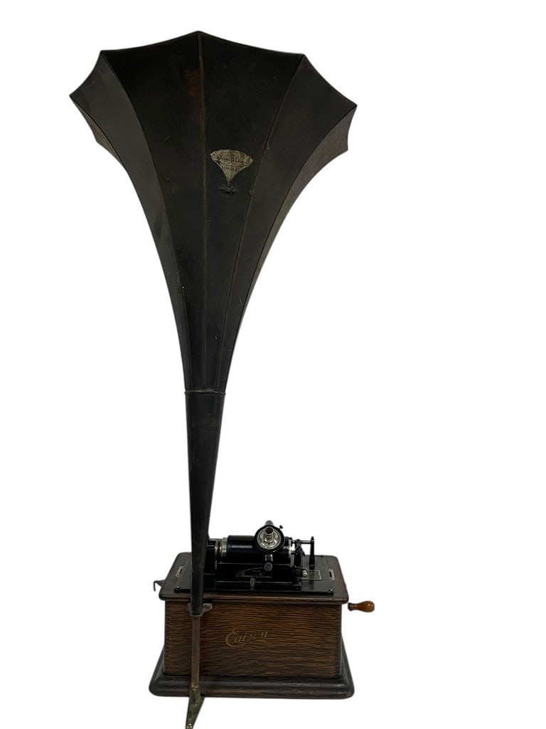 ANTIQUE  EDISON STANDARD PHONOGRAPH, MODEL B (1 of 9)