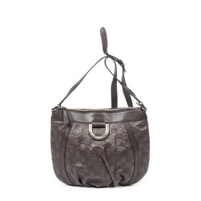 GUCCI D RING MESSENGER CALF LEATHER BAG