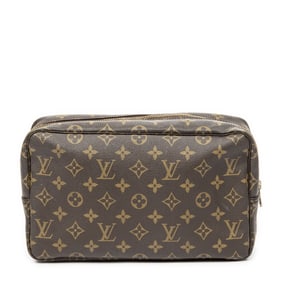 LOUIS VUITTON TOILETRY COATED CANVAS POUCH