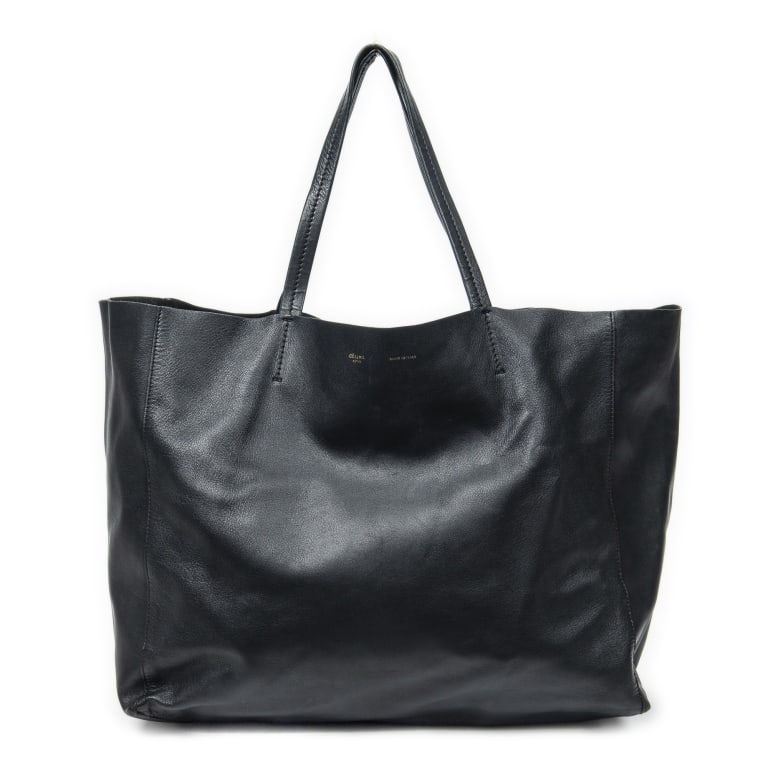 CELINE CABAS TOTE CALF LEATHER SHOULDER BAG (1 of 10)