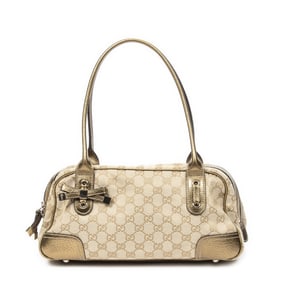 GUCCI PRINCY BOSTON CANVAS SHOULDER BAG