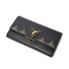 LOUIS VUITTON STUDS CAPUCINES CALF LEATHER WALLET