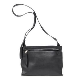 LOEWE T MESSENGER CALF LEATHER SHOULDER BAG