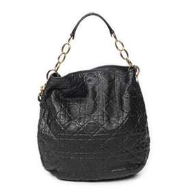 DIOR SMALL SOFT HOBO CALF LEATHER SHOULDER BAG