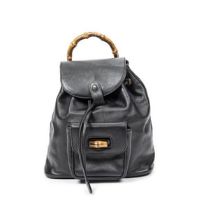 GUCCI MINI BAMBOO CALF LEATHER BACKPACK