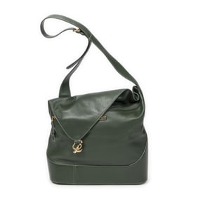 LOEWE FOLD OVER CALF LEATHER SHOULDER BAG