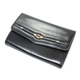 GUCCI VTG 2-WAY CLUTCH CALF LEATHER SHOULDER BAG