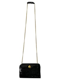 ALBERT NIPON BLACK LEATHER EVENING BAG