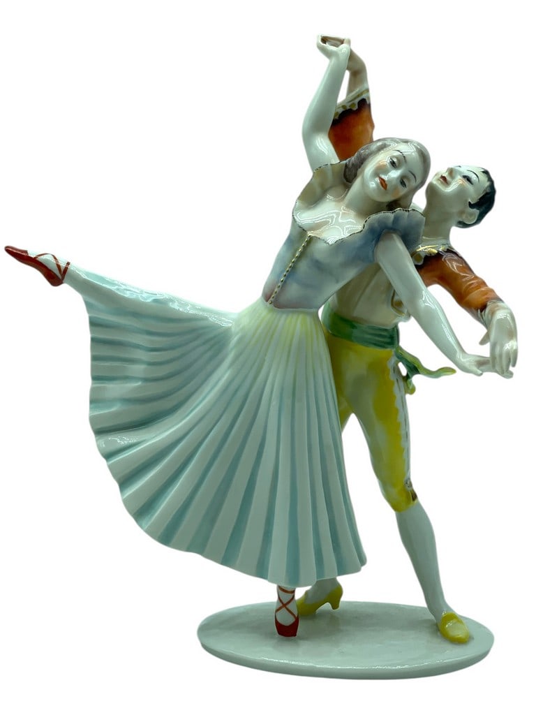 HUTSCHENREUTHER PORCELAIN DANCERS FIGURINE 10" (1 of 6)