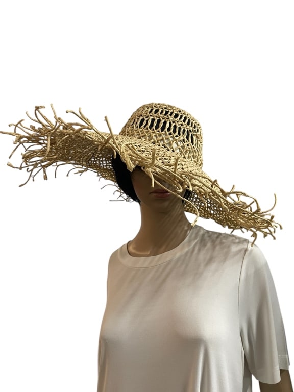 MAURIZIO SPATARO ABSTRACT STRAW SUN HAT (1 of 5)