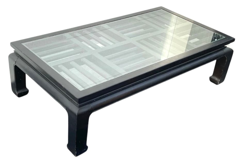 VINTAGE CHINOISERIE FRETWORK STYLE COFFEE TABLE (1 of 7)