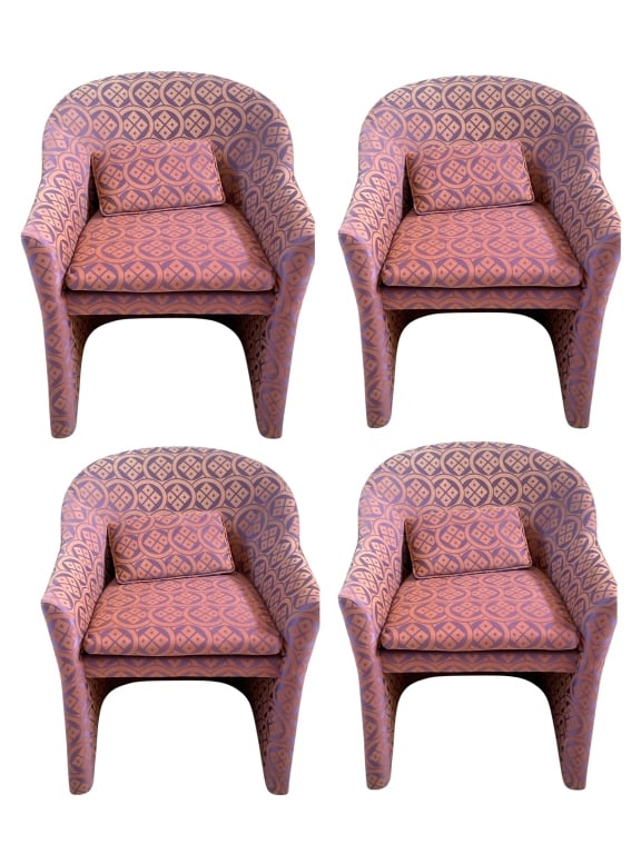 SET OF 4  POST MODERN TUB LOUNGE CHAIRS (1 of 5)