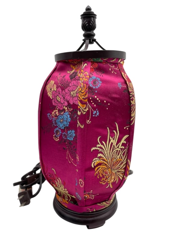 CHINESE FLOWER LANTERN LAMP 13.5" (1 of 5)