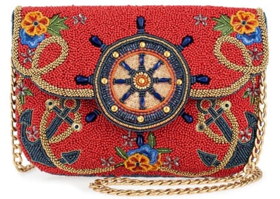 New! Mary Frances Captain's Helm Ship Wheel Crossbody