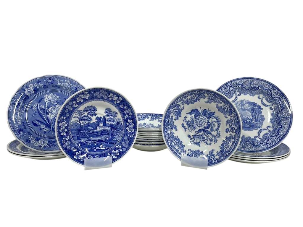 SPODE SET OF 12 BOWLS AND 7 DINNER PLATES (1 of 8)