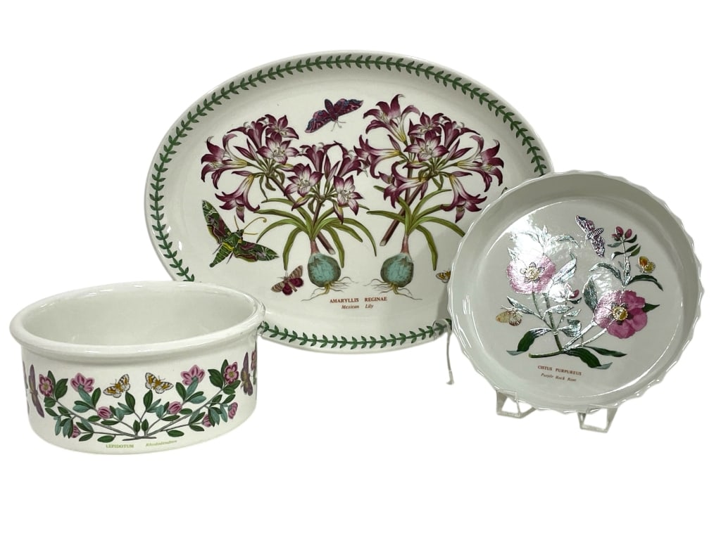 PORTMEIRION BOTANIC GARDEN SET OF 3 SERVING DISHES (1 of 11)