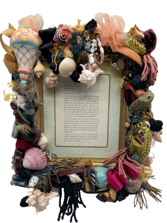 MACKENZIE CHILD POTTERY SHARD MOSIAC FRAME (1 of 6)