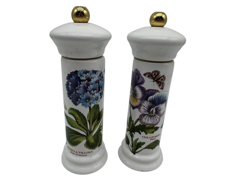 PORTMEIRION BOTANIC GARDENS SALT & PEPPER GRINDERS (1 of 2)
