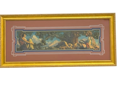 MAXFIELD PARRISH THE RUBAIYAT LITHOGRAPH PRINT 41"