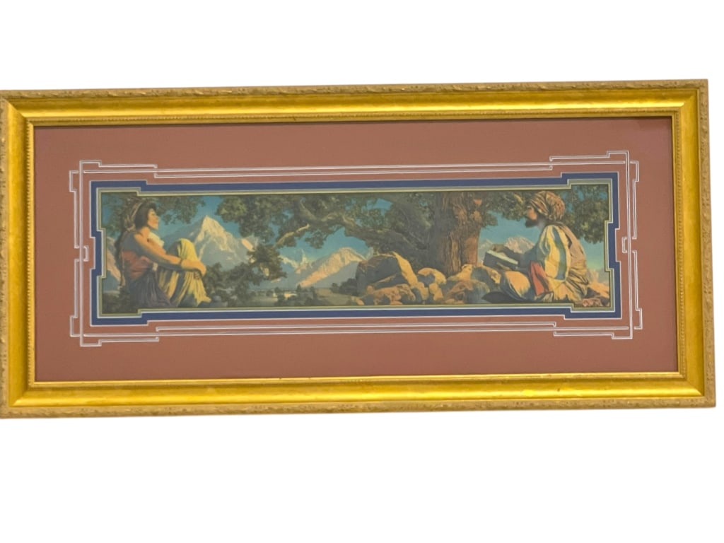 MAXFIELD PARRISH THE RUBAIYAT LITHOGRAPH PRINT 41" (1 of 4)