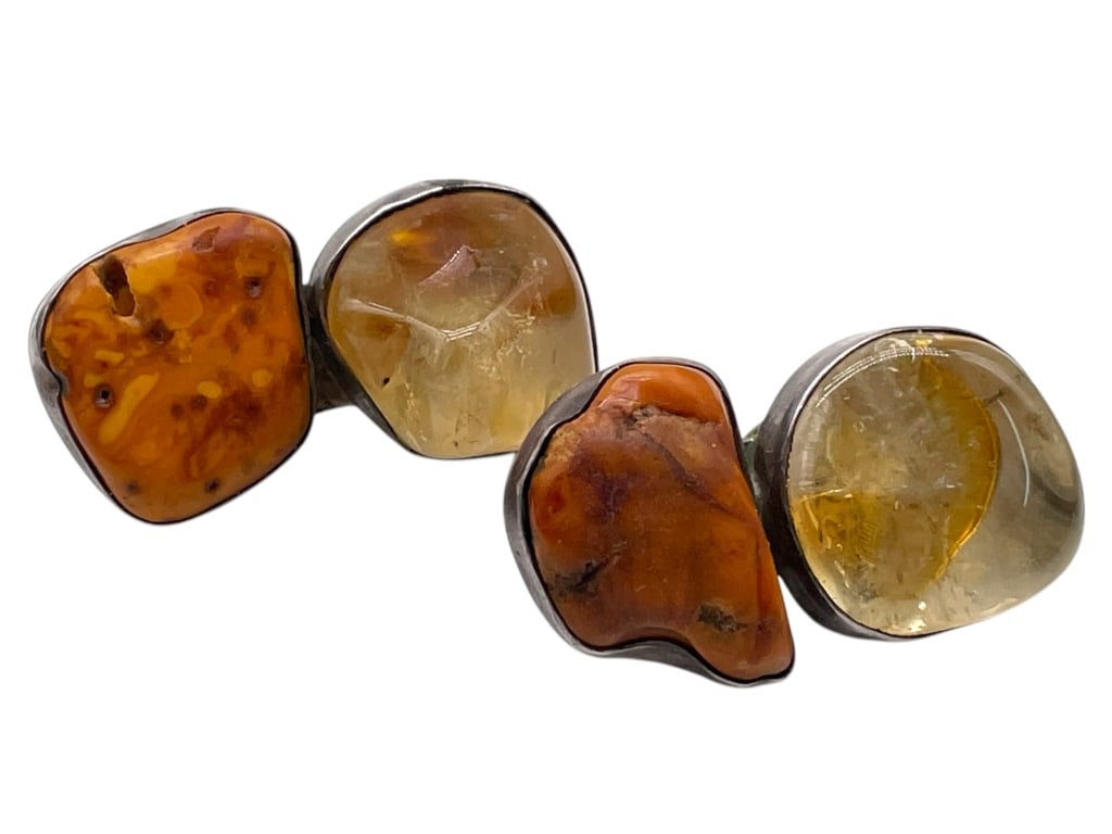 REBECCA COLLINS STERLING & MULTI STONE EARRINGS (1 of 5)