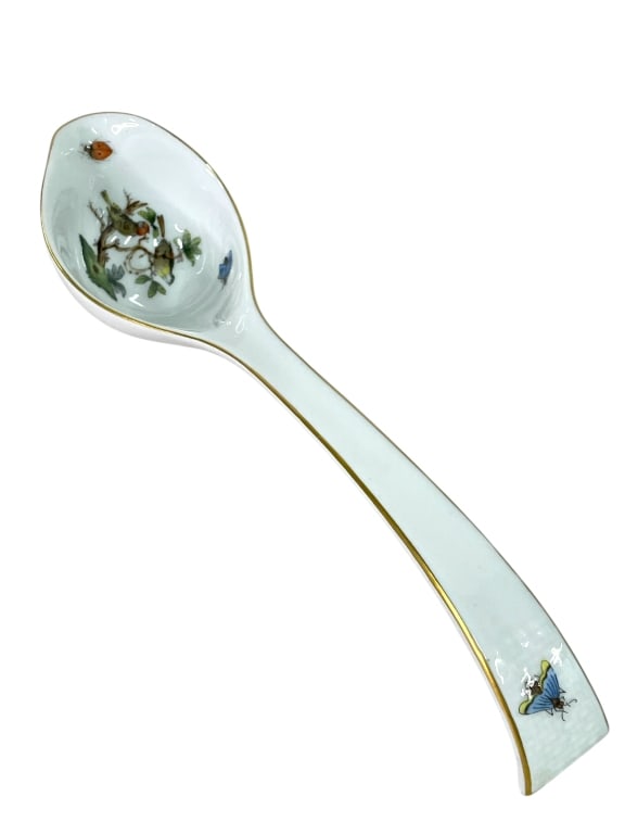 HEREND ROTHSCHILD BIRD PORCELAIN SOUP LADLE 9" (1 of 5)