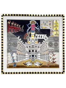 PEDRO FRIEDEBERG SERIGRAPH, CUSTOM FRAME 35"