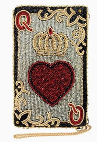 NEW MARY FRANCES QUEEN OF HEARTS CROSSBODY HANDBAG