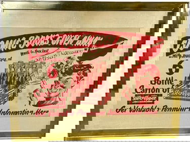 DR. PEPPER COMIC BOOKS ORIGINAL POSTER 42"